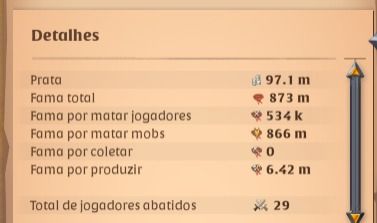 Conta Albion Online 873M Fama