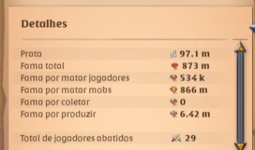 Conta Albion Online 873M Fama