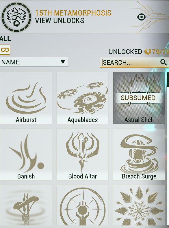 WARFRAME LR6 | ULTRA RARE | 100% COMPLETE | 2014 | ALL CONTENT UNLOCKED