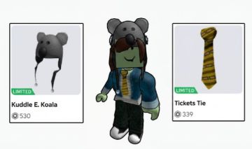 CONTA ROBLOX | UNVERIFIED | KUDDLE E KOALA + TICKET TIE | 1K RAP