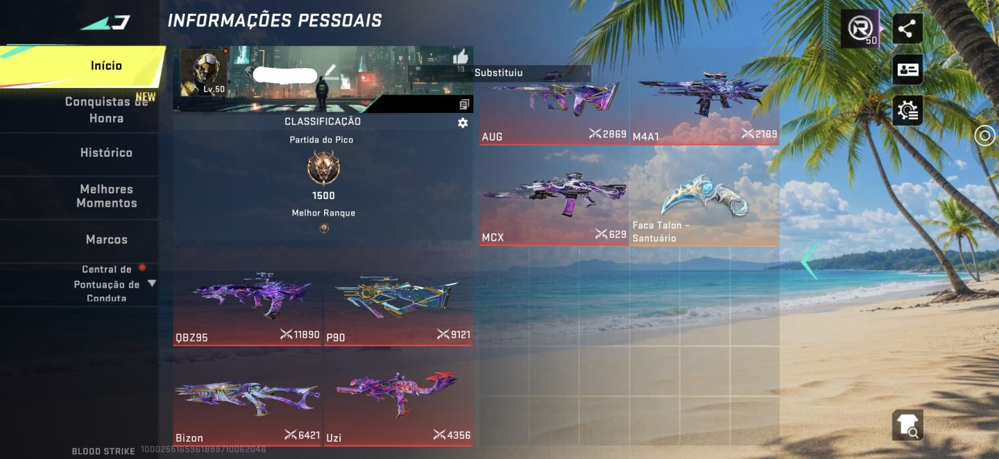 CONTA POSSUI 7 ARMAS ETERNAS E ALONDRA ENTERNA