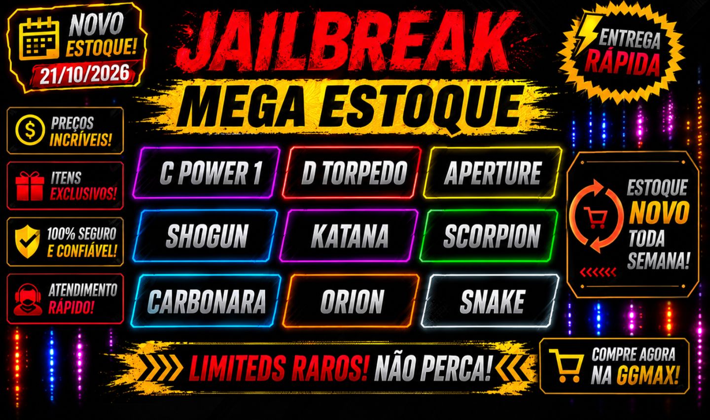 (Novo Estoque 21/10) -10% OFF +20 Carros Hypers e Acessórios Jailbreak
