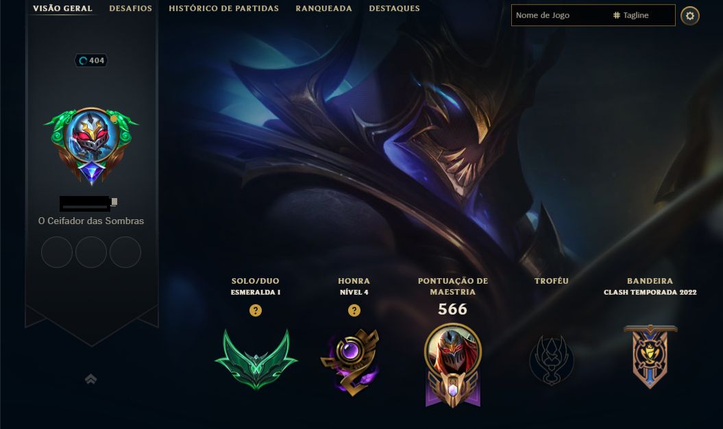 PROMOÇÃO - conta de LoL Esmeralda ex Mestre - UNICO DONO - FULL ACESSO