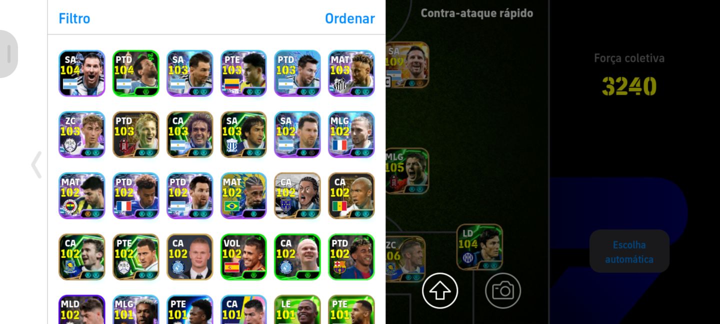 Conta de efootball mobile
