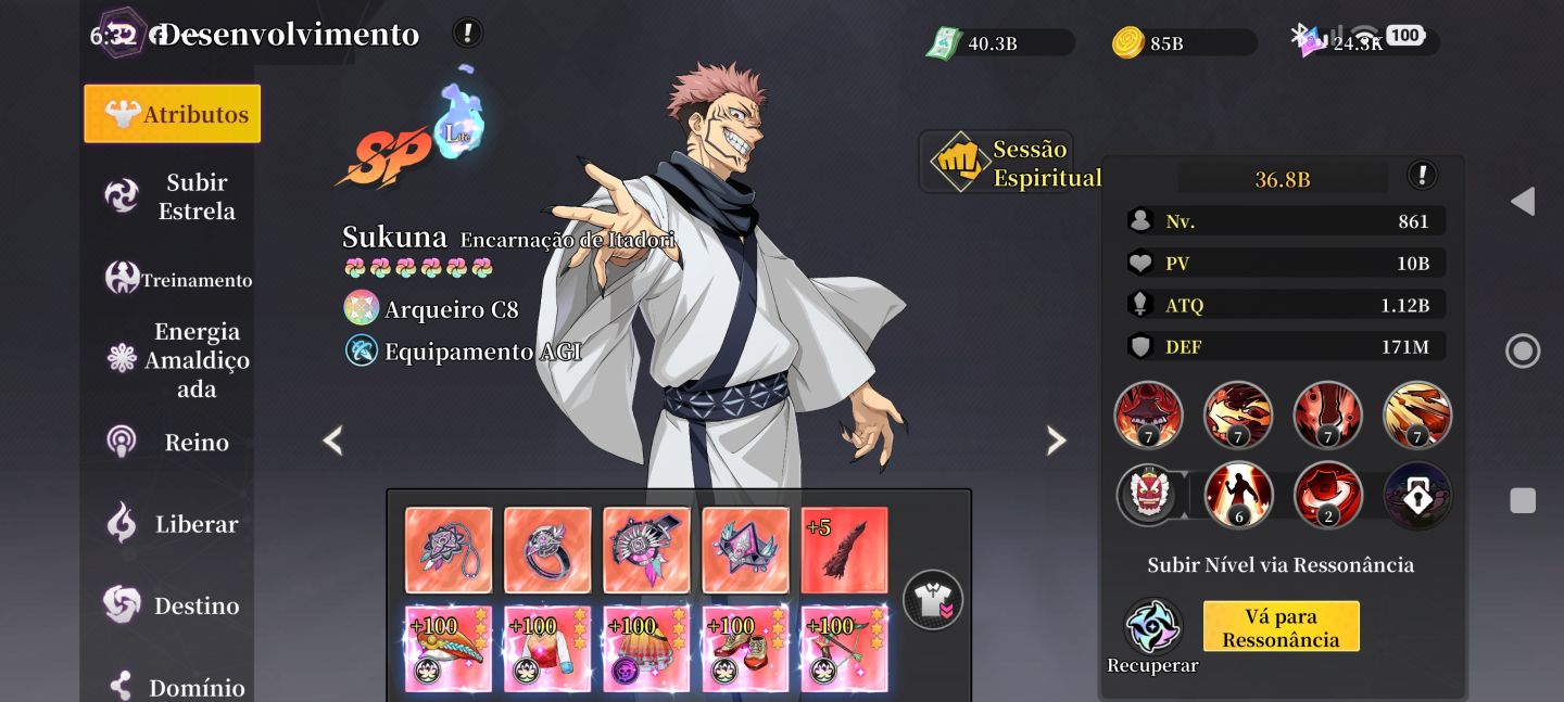 Conta rei do jujutsu 330B