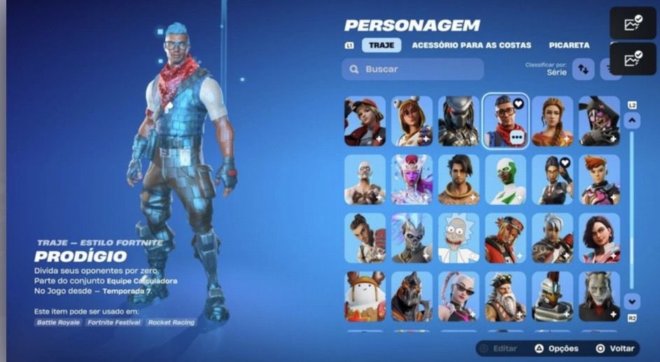 Conta fortnite mais de 210 skins