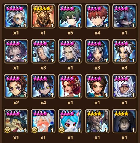 Conta Summoners War, Global, 2 LDs Belzebu e Hanwul (pintor de luz), +56 nat 5