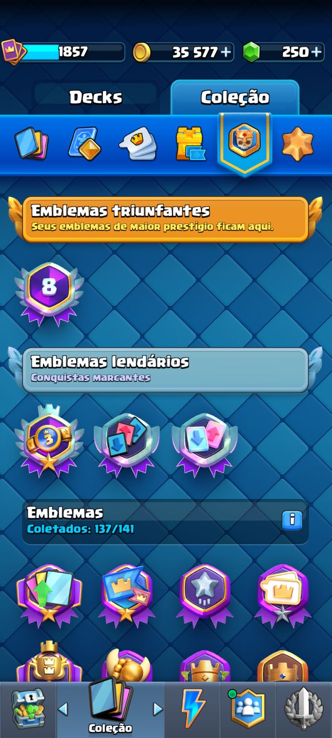 Conta de Clash de 8 anos com muitas evoluções e heróis!!
