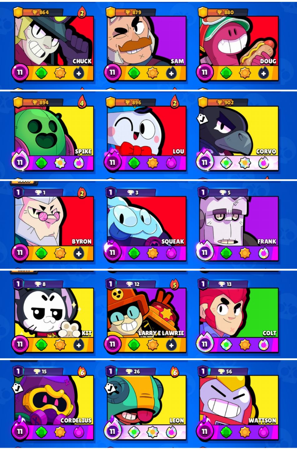 Conta de Brawl stars de 2019 com 74k [FULL ACESSO]