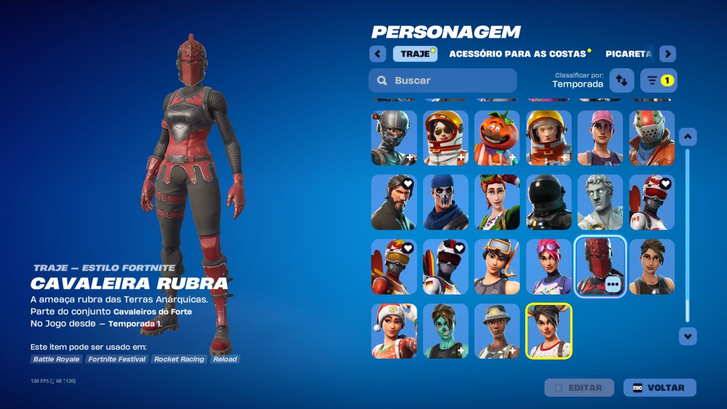 CONTA FORTNITE ANTIGO DESDE CAPITULO 1 TEMPORADA 3