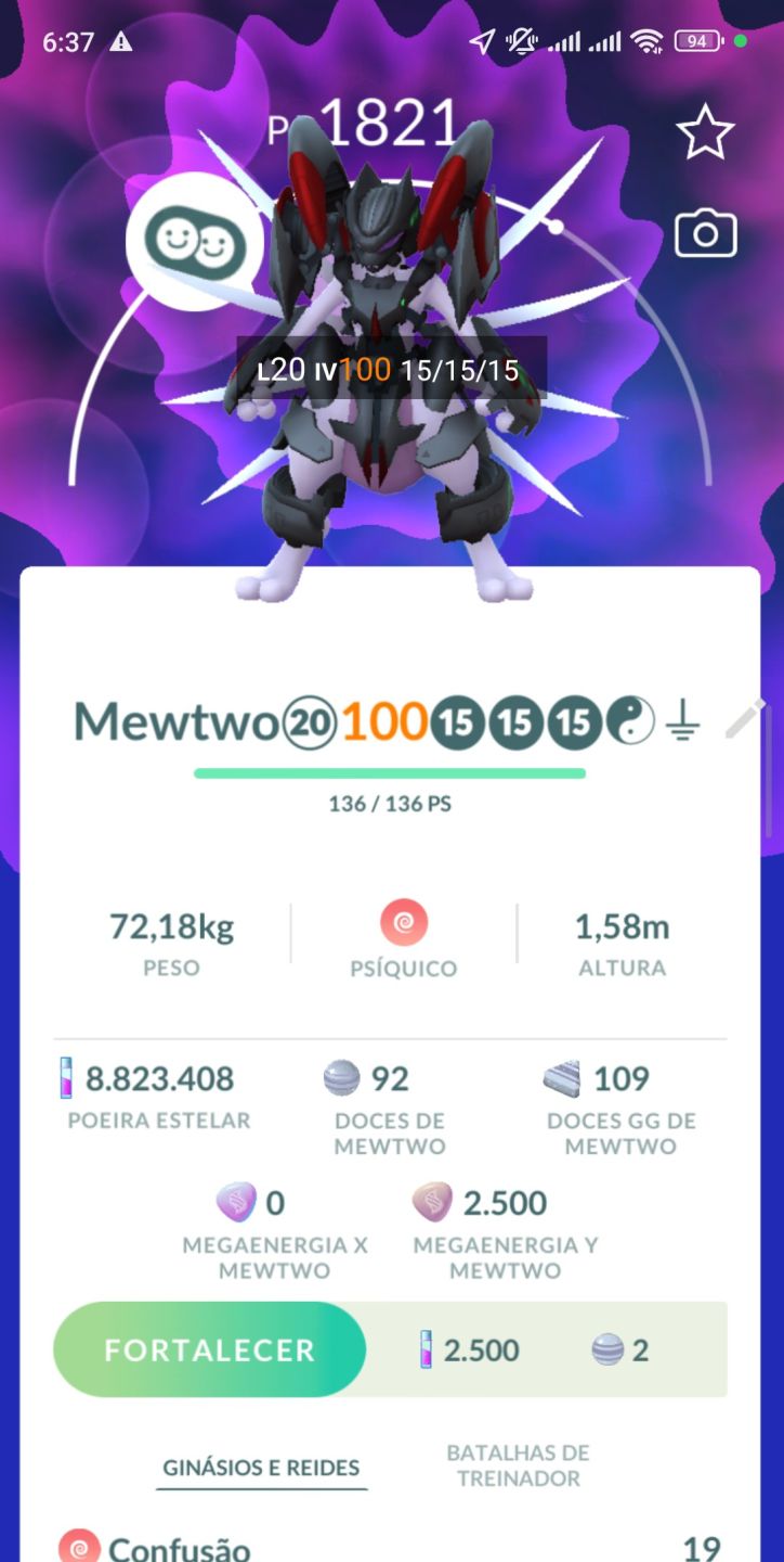 POKÉMON GO NV 63, MEWTHO DE ARMADURA 100%38 LENDARIOS SHINYS,RAYQUAZA SHINY
