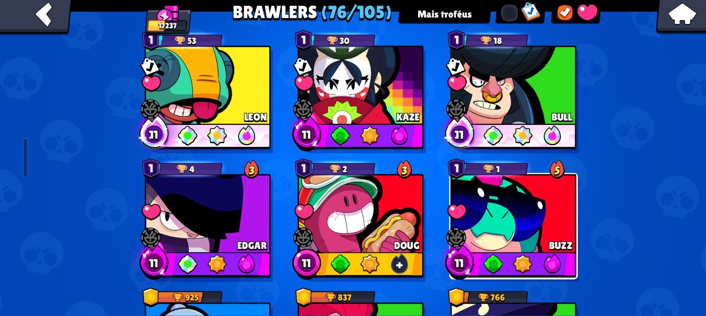 Conta completa de Brawl Stars