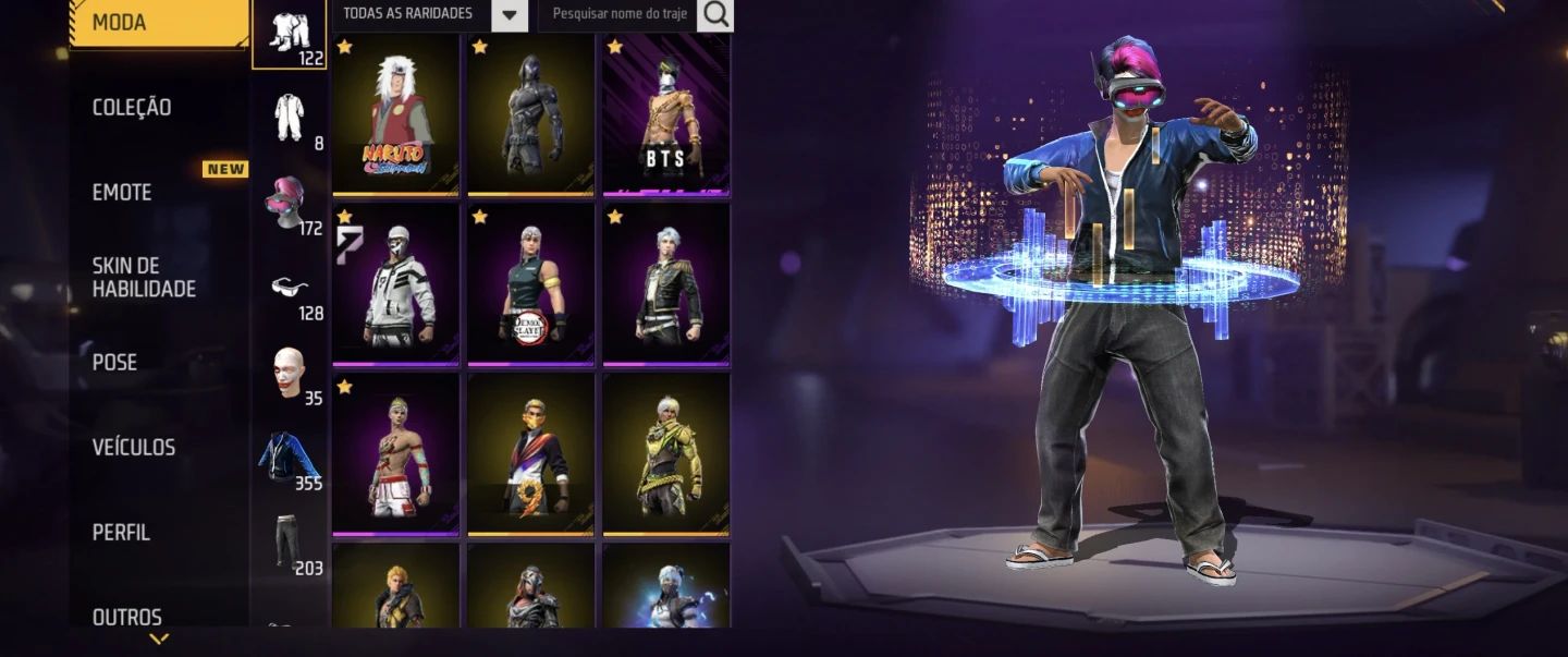 Conta Antiga Boa e Barata com Bastante Skins Feminina,ump e Xm8 Att + 355 Peitas