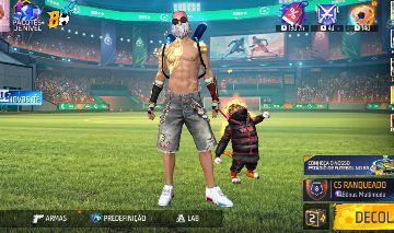 Conta de Free Fire Com passe antigo e gola alta