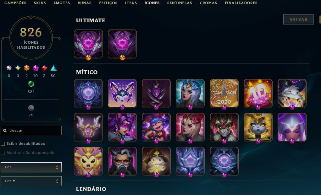 Conta LOL/Valorant Season 5, Skins de Prestigio e Gacha, Diamante