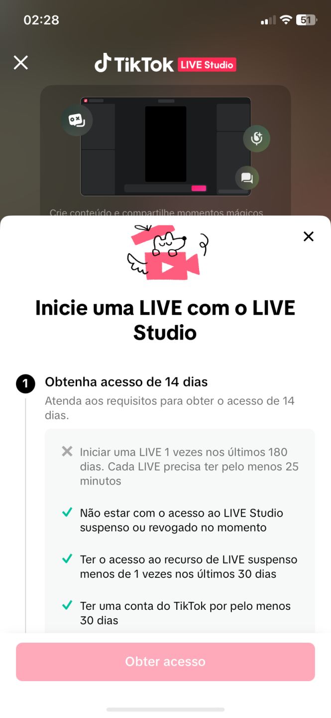 CONTA TIKTOK SHOP + LIVE STUDIO PC / +2K DE SEGUIDORES