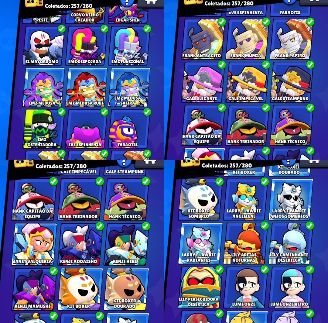 Conta brawl stars alien 2 +500 skins