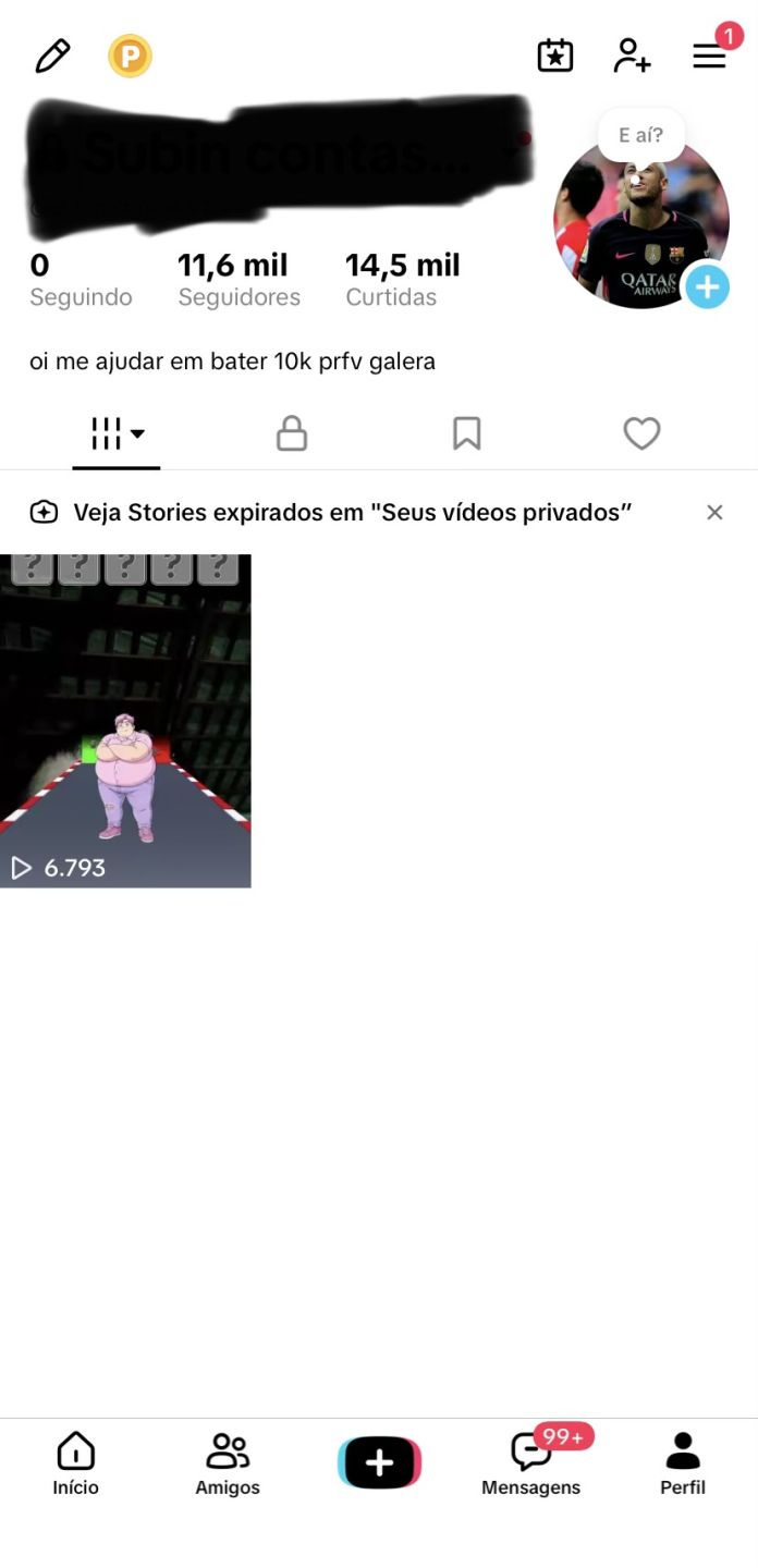 Conta de TikTok 11,6k de seguidores live liberada [Promoção]
