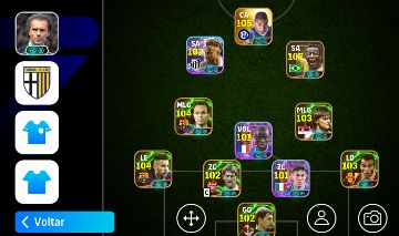 CONTA EFOOTBALL MÓBILE 3195+ | PELÉ 108, ADRIANO 105, BUSQUETS 105, INIESTA E M+