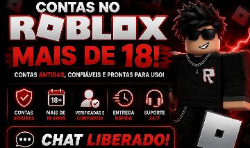 CONTAS +18/ROBLOX/CHAT ABERTO
