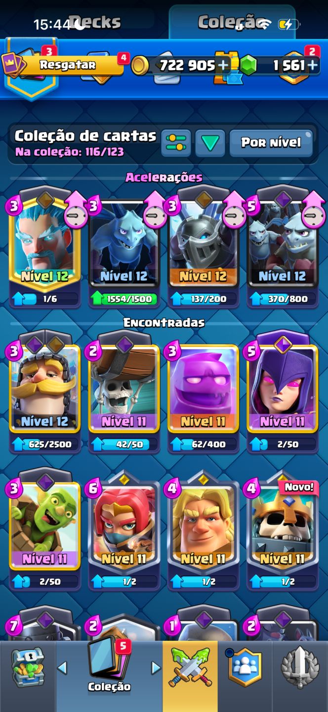 Contas de Clash Royale - Mínimo 1K Troféus