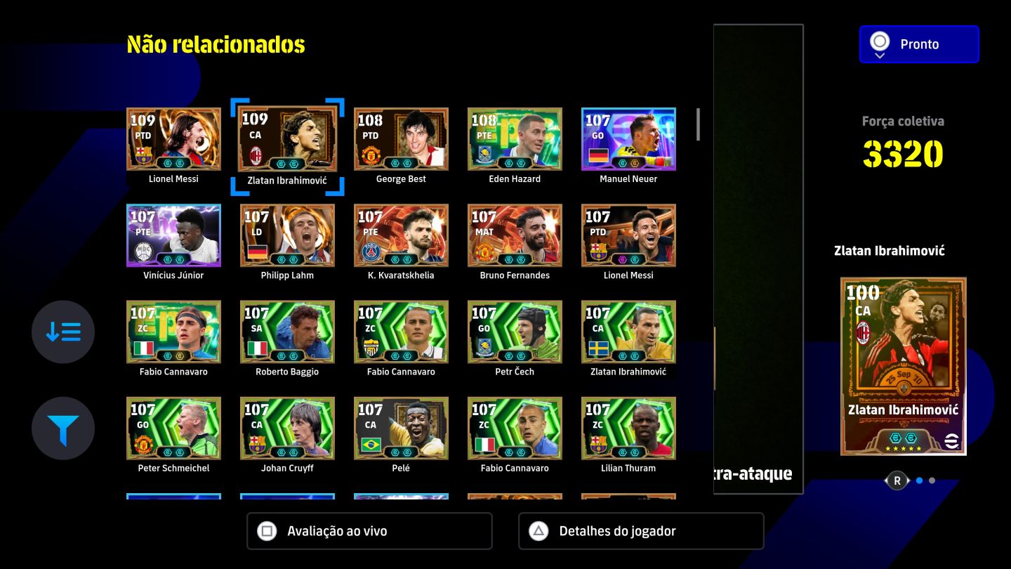 CONTA EFOOTBALL 2027 À VENDA CONTA COMPLETA ELENCO MUITO FORTE! Top 600